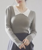 【セゾンドパピヨン/SAISON DE PAPILLON】のトレンドの襟付きリブニット 人気、トレンドファッション・服の通販 founy(ファニー) ファッション Fashion レディースファッション WOMEN トップス・カットソー Tops/Tshirt ニット Knit Tops シンプル Simple スリーブ Sleeve トレンド Trend フィット Fit フレア Flare マーメイド Mermaid リブニット Rib Knit thumbnail カーキ|ID: prp329100004357768 ipo3291000000030456865