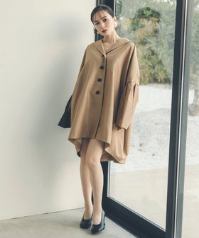 【アニュアンス/anuans】のフォルムコートワンピース 人気、トレンドファッション・服の通販 founy(ファニー) ファッション Fashion レディースファッション WOMEN アウター Coat Outerwear コート Coats エアリー Airy シャンタン Shantung シルク Silk ジャケット Jacket トレンド Trend フォルム Form エレガント 上品 Elegant |ID:prp329100004358024