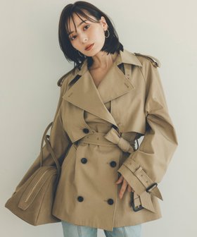 【アニュアンス/anuans】 ハーフオーバートレンチコート人気、トレンドファッション・服の通販 founy(ファニー) ファッション Fashion レディースファッション WOMEN アウター Coat Outerwear コート Coats トレンチコート Trench Coats おすすめ Recommend ツイル Twill フォルム Form ミドル Middle エレガント 上品 Elegant 今季 This Season |ID:prp329100004358047