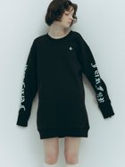 【ファーファー/FURFUR】のロゴプリントスウェットワンピース 人気、トレンドファッション・服の通販 founy(ファニー) ファッション Fashion レディースファッション WOMEN ワンピース Dress プリント Print thumbnail BLK[009]|ID: prp329100004358049 ipo3291000000030459722