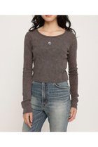 【スライ/SLY】のAGING COMPACT トップス 人気、トレンドファッション・服の通販 founy(ファニー) ファッション Fashion レディースファッション WOMEN トップス・カットソー Tops/Tshirt おすすめ Recommend インナー Inner カットソー Cut And Sew コンパクト Compact シンプル Simple ジャケット Jacket デニム Denim トレンド Trend プレート Plate ベーシック Basic 羽織 Haori thumbnail BRN|ID: prp329100004358255 ipo3291000000030461910