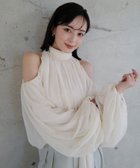 【アニュアンス/anuans】のシフォンボリュームブラウス 人気、トレンドファッション・服の通販 founy(ファニー) ファッション Fashion レディースファッション WOMEN トップス・カットソー Tops/Tshirt シャツ/ブラウス Shirts/Blouses ギャザー Gather シフォン Chiffon ハイネック High Neck リボン Ribbon thumbnail ECRU|ID: prp329100004359058 ipo3291000000030468396