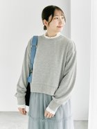 【テチチ/Te chichi】のラメ裏毛トップス 人気、トレンドファッション・服の通販 founy(ファニー) ファッション Fashion レディースファッション WOMEN トップス・カットソー Tops/Tshirt ショート Short バランス Balance フレア Flare thumbnail グレー|ID: prp329100004359203 ipo3291000000030470348