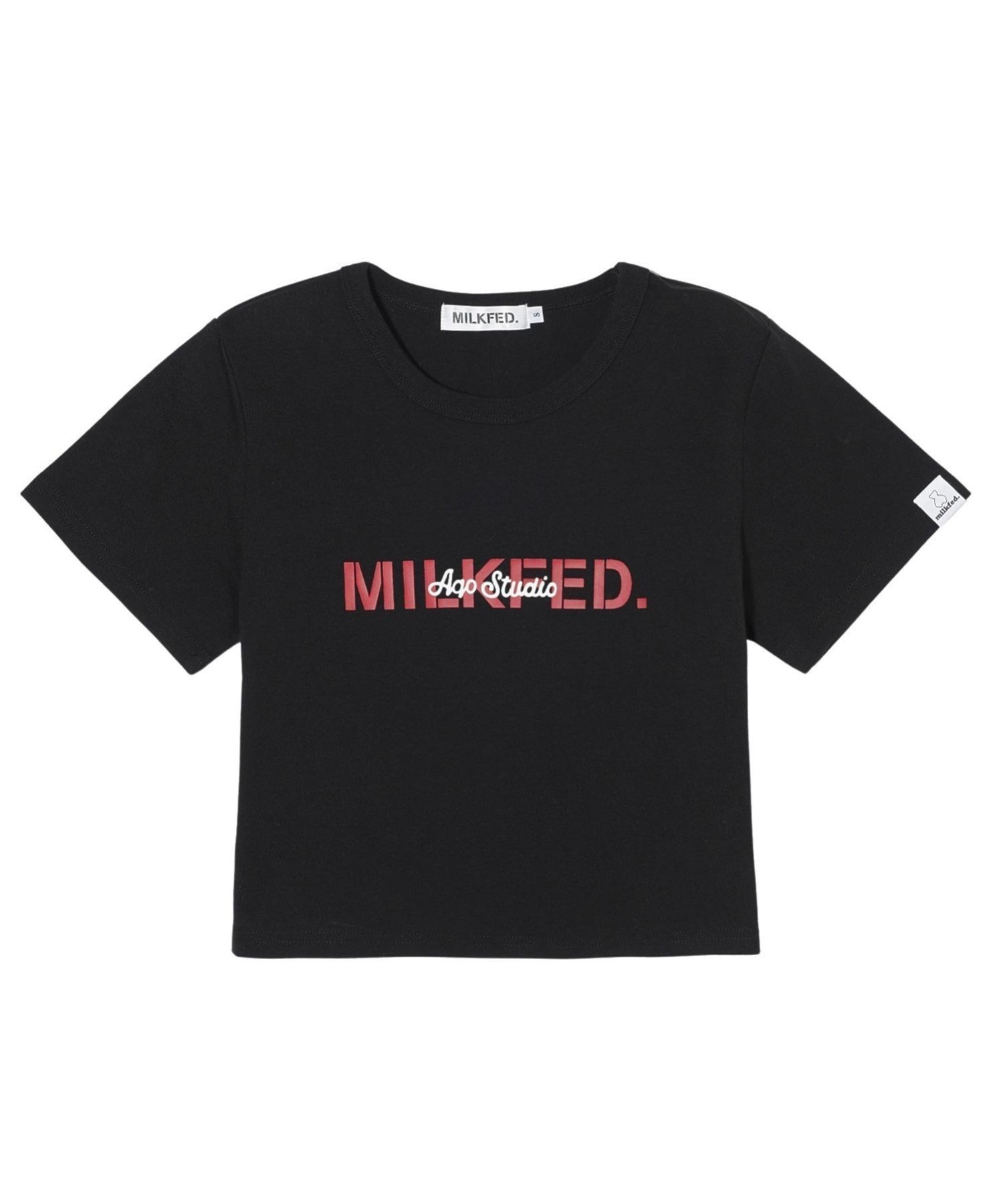 【ミルクフェド/MILKFED.】のMILKFED.xAQO STUDIOS FITTED TEE 人気、トレンドファッション・服の通販 founy(ファニー) 　ファッション　Fashion　レディースファッション　WOMEN　コンパクト　Compact　シンプル　Simple　人気　Popularity　 other-1|ID: prp329100004359234 ipo3291000000030470521