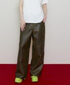 【メゾンスペシャル/MAISON SPECIAL】のCocoon Wide Silhouette Vegan Leather Pants BRN|ID: prp329100004359527 ipo3291000000030473069