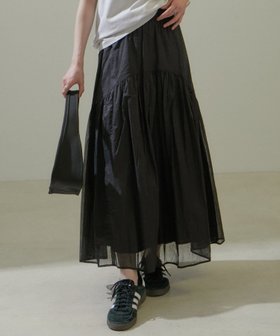 【サロン アダム エ ロペ/SALON adam et rope'】の【WEB限定】コットンオーガンジーギャザースカート 2 人気、トレンドファッション・服の通販 founy(ファニー) ファッション Fashion レディースファッション WOMEN スカート Skirt オーガンジー Organdy ギャザー Gather ベーシック Basic リラックス Relax |ID:prp329100004359572