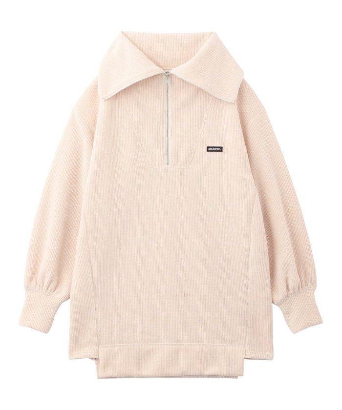 【ミルクフェド/MILKFED.】のHALF ZIP KNIT DRESS MILKFED. インテリア・キッズ・メンズ・レディースファッション・服の通販 founy(ファニー) https://founy.com/ ファッション Fashion レディースファッション WOMEN トップス・カットソー Tops/Tshirt ニット Knit Tops ワンピース Dress ドレス Party Dresses インナー Inner ジップ Zip パステル Pastel |ID: prp329100004359639 ipo3291000000030473824