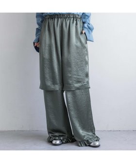 【ローリーズファーム/LOWRYS FARM】 【yuw】サテンレイヤードパンツ/2P人気、トレンドファッション・服の通販 founy(ファニー) ファッション Fashion レディースファッション WOMEN パンツ Pants 吸水 Water Absorption サテン Satin ショート Short シンプル Simple スポーティ Sporty セパレート Separate トレンド Trend バランス Balance フリル Frills ロング Long ワッシャー Washer 再入荷 Restock/Back In Stock/Re Arrival おすすめ Recommend |ID:prp329100004360719