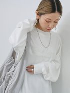 【サマンサモスモス/Samansa Mos2】の裏毛発泡ラメロゴプルオーバー 人気、トレンドファッション・服の通販 founy(ファニー) ファッション Fashion レディースファッション WOMEN トップス・カットソー Tops/Tshirt プルオーバー Pullover シンプル Simple プリント Print thumbnail オフホワイト|ID: prp329100004360877 ipo3291000000030483446