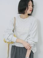 【サマンサモスモス/Samansa Mos2】の裏毛発泡ラメロゴプルオーバー 人気、トレンドファッション・服の通販 founy(ファニー) ファッション Fashion レディースファッション WOMEN トップス・カットソー Tops/Tshirt プルオーバー Pullover シンプル Simple プリント Print thumbnail TOPグレー|ID: prp329100004360877 ipo3291000000030483452