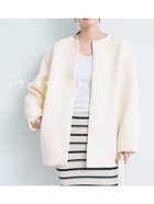 【コカ/COCA】のダンボールノーカラーコート Ivory|ID:prp329100004361534