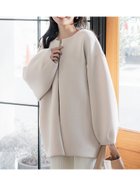 【コカ/COCA】のダンボールノーカラーコート 人気、トレンドファッション・服の通販 founy(ファニー) ファッション Fashion レディースファッション WOMEN アウター Coat Outerwear コート Coats thumbnail Grage|ID: prp329100004361534 ipo3291000000030540326