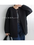 【コカ/COCA】のダンボールノーカラーコート 人気、トレンドファッション・服の通販 founy(ファニー) ファッション Fashion レディースファッション WOMEN アウター Coat Outerwear コート Coats thumbnail Black|ID: prp329100004361534 ipo3291000000030540327