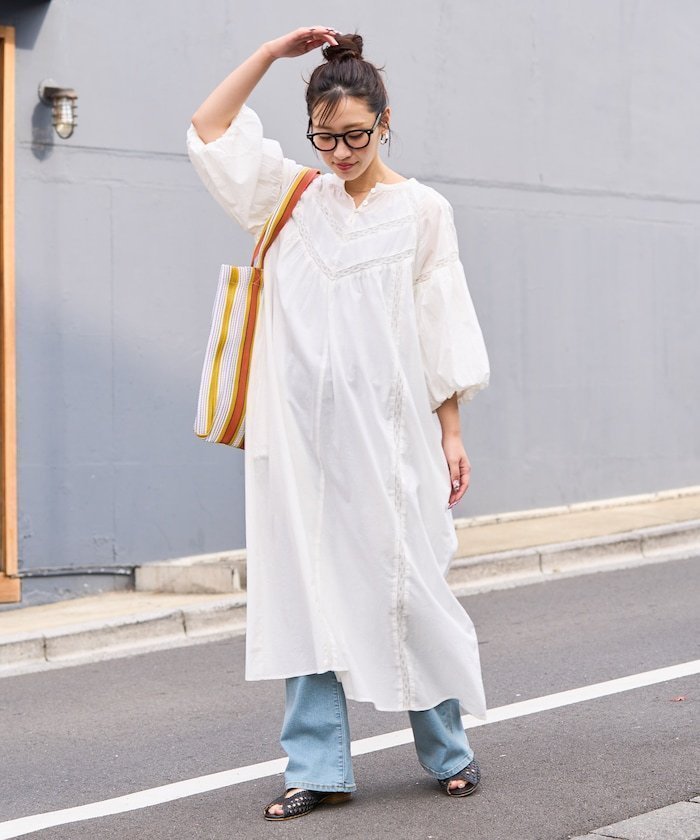 【フリークスストア/FREAK'S STORE】のインド ハシゴレース 切替 ワンピース【限定展開】 25SS 人気、トレンドファッション・服の通販 founy(ファニー) 　ファッション　Fashion　レディースファッション　WOMEN　ワンピース　Dress　2025年　2025　2025春夏・S/S　Ss,Spring/Summer,2025　イエロー　Yellow　インド　India　シンプル　Simple　スリーブ　Sleeve　フェミニン　Feminine　ポケット　Pocket　リラックス　Relax　レース　Race　人気　Popularity　切替　Switching　夏　Summer　春　Spring　 other-1|ID: prp329100004361792 ipo3291000000032300733