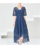 【ドレス/DRESS+】のドレス ワンピース レース 披露宴 結婚式 ネイビー|ID: prp329100004361798 ipo3291000000030492306