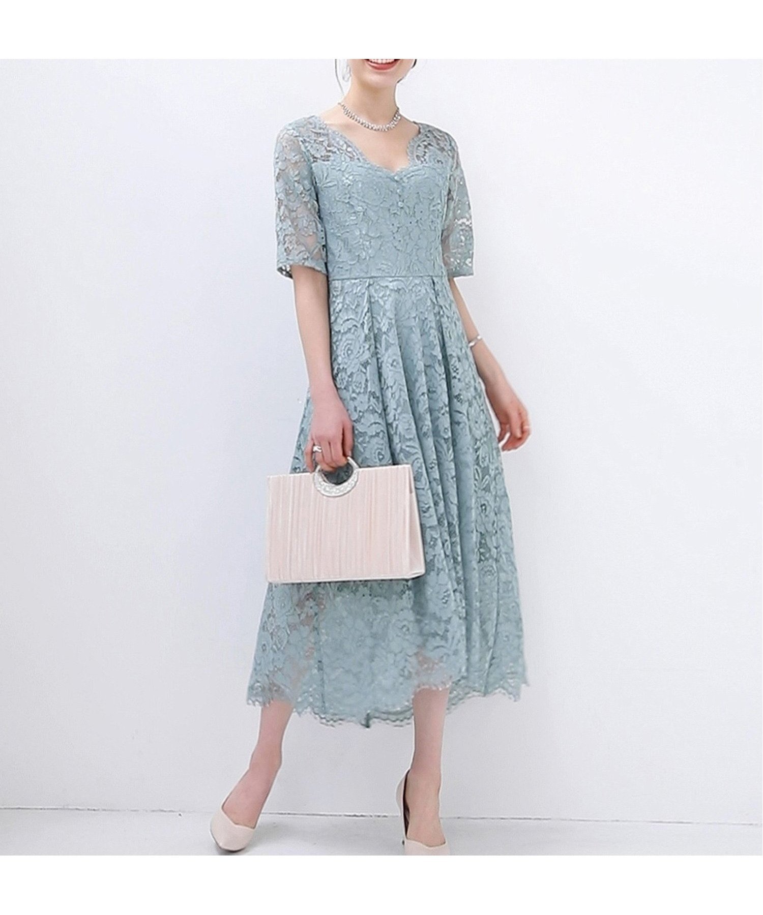 【ドレス/DRESS+】のドレス ワンピース レース 披露宴 結婚式 インテリア・キッズ・メンズ・レディースファッション・服の通販 founy(ファニー) 　ファッション　Fashion　レディースファッション　WOMEN　ワンピース　Dress　ドレス　Party Dresses　エレガント 上品　Elegant　クール　Cool　スカラップ　Scalloped　ドレス　Dress　パープル　Purple　フレア　Flare　レース　Race　二次会　Wedding Party　披露宴　Wedding Reception　結婚式　Wedding Ceremony　ミント|ID: prp329100004361798 ipo3291000000030492310