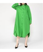 【バナナ リパブリック/BANANA REPUBLIC】のLS WVN WRAP SHIRTDRESS BRIGHT_LIME|ID: prp329100004361815 ipo3291000000030492455