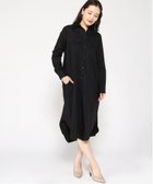 【バナナ リパブリック/BANANA REPUBLIC】のLS WVN WRAP SHIRTDRESS BR_BLACK|ID: prp329100004361815 ipo3291000000030492456