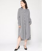 【バナナ リパブリック/BANANA REPUBLIC】のLS WVN WRAP SHIRTDRESS NAVY_STRIPE|ID: prp329100004361815 ipo3291000000030492457