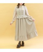 【アクシーズファム/axes femme】のW釦ペプラムドッキングジャンスカ 人気、トレンドファッション・服の通販 founy(ファニー) ファッション Fashion レディースファッション WOMEN おすすめ Recommend リボン Ribbon thumbnail グレー|ID: prp329100004361884 ipo3291000000030492939