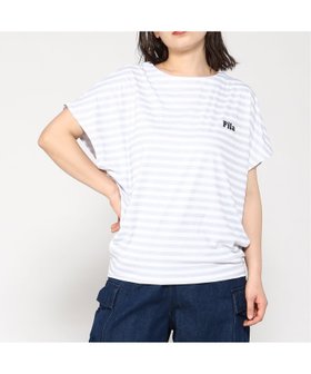 【ニッキー/nikki】のFILA/UVスムースTシャツ 人気、トレンドファッション・服の通販 founy(ファニー) ファッション Fashion レディースファッション WOMEN トップス・カットソー Tops/Tshirt シャツ/ブラウス Shirts/Blouses ロング / Tシャツ T-Shirts ショート Short ストライプ Stripe スリーブ Sleeve ワンポイント One Point ワーク Work |ID:prp329100004362063