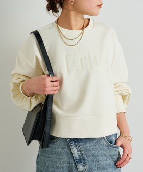 【アンディコール/un dix cors】のクリアロゴプルオーバー 人気、トレンドファッション・服の通販 founy(ファニー) ファッション Fashion レディースファッション WOMEN トップス・カットソー Tops/Tshirt プルオーバー Pullover ウェーブ Wave 切替 Switching ショート Short スウェット Sweat ストレート Straight デニム Denim トレンド Trend ポケット Pocket おすすめ Recommend |ID:prp329100004362136