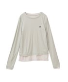 【コンバーストウキョウ/CONVERSE TOKYO】のLAYERED SHEER TOPS 人気、トレンドファッション・服の通販 founy(ファニー) ファッション Fashion レディースファッション WOMEN トップス・カットソー Tops/Tshirt おすすめ Recommend インナー Inner カーディガン Cardigan キャミワンピース Cami Dress デニム Denim フィット Fit ワンポイント One Point 長袖 Long Sleeve thumbnail グリーン|ID: prp329100004362199 ipo3291000000030495776