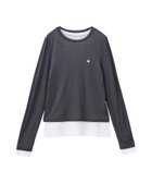 【コンバーストウキョウ/CONVERSE TOKYO】のLAYERED SHEER TOPS 人気、トレンドファッション・服の通販 founy(ファニー) ファッション Fashion レディースファッション WOMEN トップス・カットソー Tops/Tshirt おすすめ Recommend インナー Inner カーディガン Cardigan キャミワンピース Cami Dress デニム Denim フィット Fit ワンポイント One Point 長袖 Long Sleeve thumbnail チャコールグレー|ID: prp329100004362199 ipo3291000000030495778