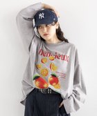 【レイジブルー/RAGEBLUE】のフルーツモチーフロゴルーズロングTシャツ 人気、トレンドファッション・服の通販 founy(ファニー) ファッション Fashion レディースファッション WOMEN トップス・カットソー Tops/Tshirt シャツ/ブラウス Shirts/Blouses ロング / Tシャツ T-Shirts インナー Inner グラフィック Graphic ストライプ Stripe スニーカー Sneakers スラックス Slacks トレンド Trend プリント Print メガネ Glasses モチーフ Motif ロング Long ワイド Wide おすすめ Recommend thumbnail グレー12|ID: prp329100004362213 ipo3291000000030495838