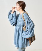 【フリークスストア/FREAK'S STORE】のインド ピンタック ギャザー ロングスリーブ ブラウス【限定展開】 25AW ブルー|ID: prp329100004362864 ipo3291000000033508049
