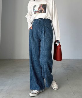 【ドゥ アルシーヴ/Doux archives】のクラッシュデニムタックパンツ 人気、トレンドファッション・服の通販 founy(ファニー) ファッション Fashion レディースファッション WOMEN パンツ Pants おすすめ Recommend クラッシュ Crash ショート Short ダメージ Damage デニム Denim バランス Balance フロント Front ヨーク Yoke ワイド Wide |ID:prp329100004363167