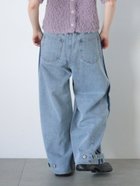 【エヘカソポ/ehka sopo】のサイドラインカーブデニムパンツ 人気、トレンドファッション・服の通販 founy(ファニー) ファッション Fashion レディースファッション WOMEN パンツ Pants デニムパンツ Denim Pants デニム Denim thumbnail サックスブルー|ID: prp329100004363168 ipo3291000000030508086