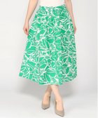 【バナナリパブリック ファクトリーストア/BANANA REPUBLIC FACTORY STORE】のBANANA REPUBLIC FACTORY STORE E-WAIST POPLIN MIDI SKIRT 人気、トレンドファッション・服の通販 founy(ファニー) ファッション Fashion レディースファッション WOMEN スカート Skirt サンダル Sandals プリント Print thumbnail GREEN_FLORAL|ID: prp329100004363258 ipo3291000000030544300