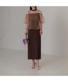 【その他のブランド/Other】のレースドットビスチェセットアップIラインドレス BROWN|ID: prp329100004363283 ipo3291000000030508804