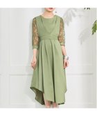 【ドレス/DRESS+】のパーティードレス 2way レース レース袖 人気、トレンドファッション・服の通販 founy(ファニー) ファッション Fashion レディースファッション WOMEN トップス・カットソー Tops/Tshirt ワンピース Dress ドレス Party Dresses エレガント 上品 Elegant シフォン Chiffon ドッキング Docking ドレス Dress フォーマル Formal プリーツ Pleats ミモレ Mimore リボン Ribbon レース Race 楽ちん Easy thumbnail カーキ|ID: prp329100004363297 ipo3291000000030508850