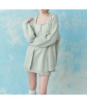 【ヘザー/Heather】のニットアンサンブ2Pワンピース 人気、トレンドファッション・服の通販 founy(ファニー) ファッション Fashion レディースファッション WOMEN ワンピース Dress おすすめ Recommend アンサンブル Ensemble カーディガン Cardigan トレンド Trend 春 Spring |ID:prp329100004363309