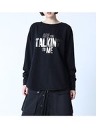 【ラシュッド/LASUD】のメタリックロゴロングTEE 人気、トレンドファッション・服の通販 founy(ファニー) ファッション Fashion レディースファッション WOMEN インナー Inner ロング Long thumbnail ブラック|ID: prp329100004363825 ipo3291000000030515968