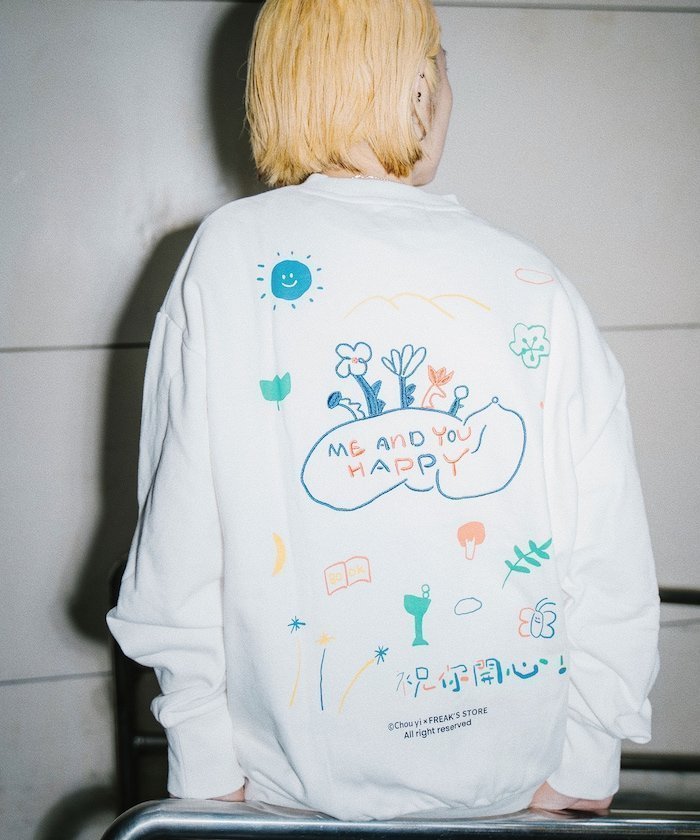 【フリークスストア/FREAK'S STORE】のME AND YOU HAPPY クルースウェット 24AW 人気、トレンドファッション・服の通販 founy(ファニー) 　ファッション　Fashion　レディースファッション　WOMEN　トップス・カットソー　Tops/Tshirt　パーカ　Sweats　スウェット　Sweat　2024年　2024　2024-2025秋冬・A/W　Aw/Autumn/Winter/Fw/Fall/2024-2025　冬　Winter　カラフル　Colorful　スウェット　Sweat　スペシャル　Special　フロント　Front　プリント　Print　ロング　Long　A/W・秋冬　Aw・Autumn/Winter・Fw・Fall-Winter　 other-1|ID: prp329100004363881 ipo3291000000030516637