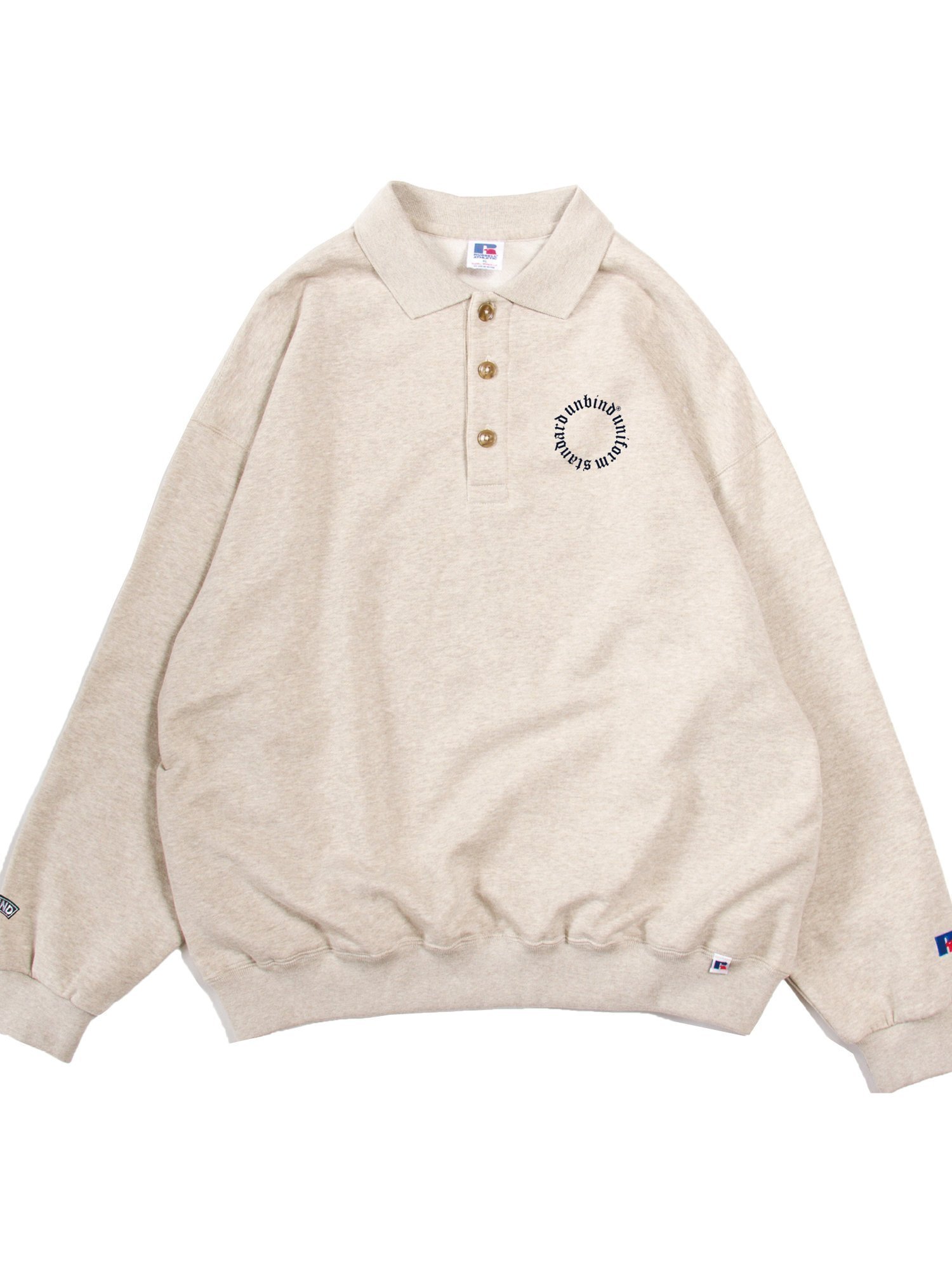 【その他のブランド/Other】の【UNBIND】SWEAT FLEECE POLO インテリア・キッズ・メンズ・レディースファッション・服の通販 founy(ファニー) 　ファッション　Fashion　レディースファッション　WOMEN　トップス・カットソー　Tops/Tshirt　パーカ　Sweats　スウェット　Sweat　スウェット　Sweat　ミックス　Mix　アイボリー|ID: prp329100004363973 ipo3291000000030517365