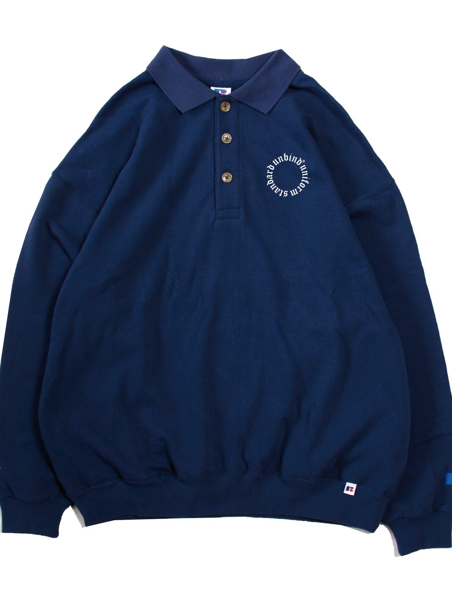 【その他のブランド/Other】の【UNBIND】SWEAT FLEECE POLO インテリア・キッズ・メンズ・レディースファッション・服の通販 founy(ファニー) 　ファッション　Fashion　レディースファッション　WOMEN　トップス・カットソー　Tops/Tshirt　パーカ　Sweats　スウェット　Sweat　スウェット　Sweat　ミックス　Mix　ネイビー|ID: prp329100004363973 ipo3291000000030517366