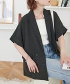 【ディスコート/Discoat】の【サラっとした着心地】テックリネン半袖シャツジャケット《WEB限定》 チャコールグレー|ID: prp329100004364490 ipo3291000000031194769