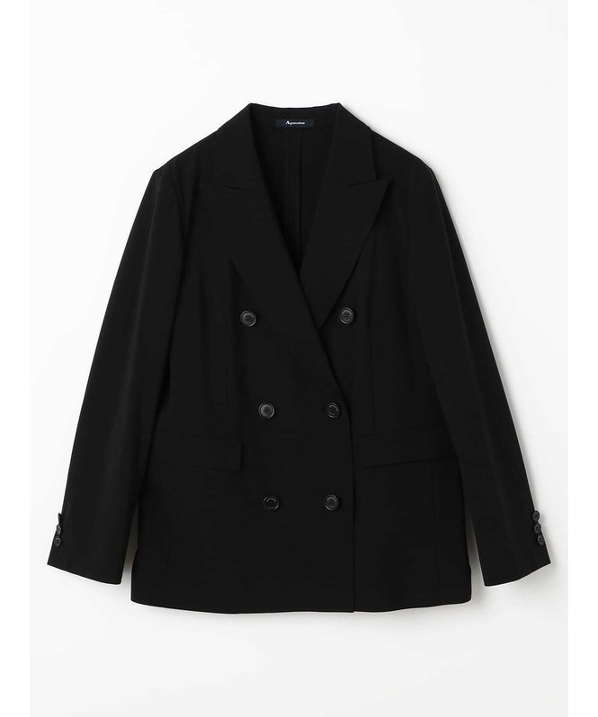 【アクアスキュータム/Aquascutum】の【セットアップ対応】ストレッチサマーブレザー インテリア・キッズ・メンズ・レディースファッション・服の通販 founy(ファニー) 　ファッション　Fashion　レディースファッション　WOMEN　セットアップ　Setup　ストレッチ　Stretch　セットアップ　Set Up　エレガント 上品　Elegant　ブラック|ID: prp329100004364613 ipo3291000000030523849