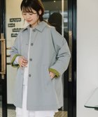 【プードゥドゥ/POU DOU DOU】のステンカラーミドルコート 人気、トレンドファッション・服の通販 founy(ファニー) ファッション Fashion レディースファッション WOMEN アウター Coat Outerwear コート Coats スマート Smart スリーブ Sleeve ツイル Twill ミドル Middle thumbnail ライトブルー|ID: prp329100004364655 ipo3291000000030524102