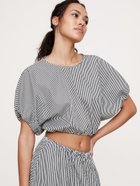 【バナナ リパブリック/BANANA REPUBLIC】のSS CREW NECK ELASTIC WAIST TOP - POPLIN 人気、トレンドファッション・服の通販 founy(ファニー) ファッション Fashion レディースファッション WOMEN おすすめ Recommend ギャザー Gather クロップド Cropped サンダル Sandals ショルダー Shoulder ショート Short ドロップ Drop ハイライズ High Rise フィット Fit マキシ Maxi リラックス Relax 人気 Popularity 今季 This Season 半袖 Short Sleeve thumbnail WHITE_WITH_NAVY_STRIPE|ID: prp329100004364676 ipo3291000000030524180