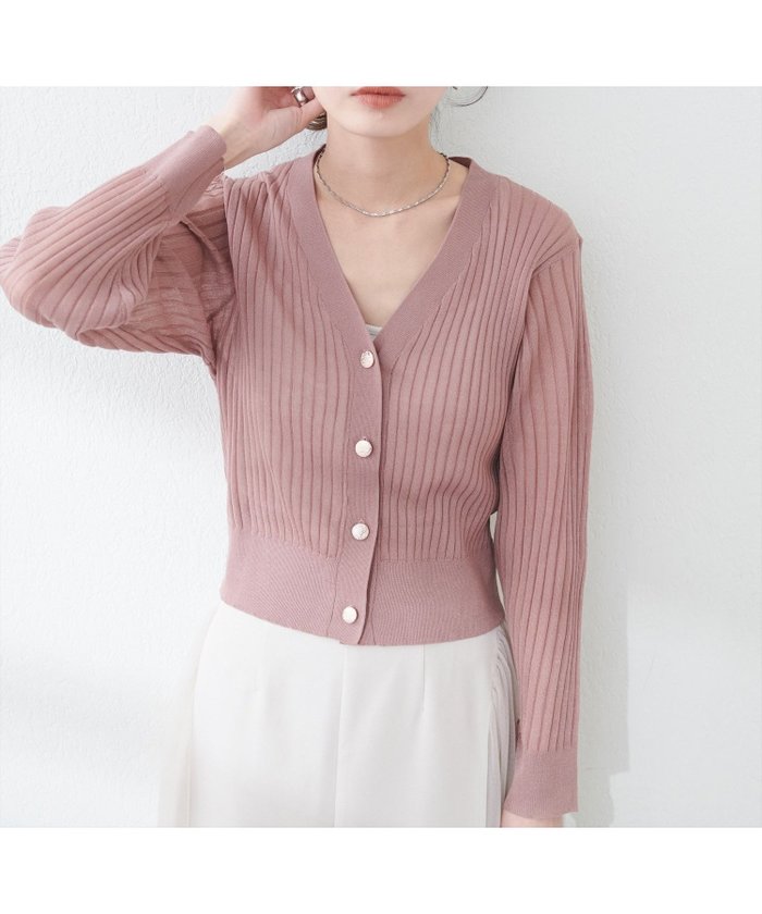 【ナチュラルクチュール/natural couture】のリブシアーニットカーデ インテリア・キッズ・メンズ・レディースファッション・服の通販 founy(ファニー) https://founy.com/ ファッション Fashion レディースファッション WOMEN トップス・カットソー Tops/Tshirt ニット Knit Tops 2025年 2025 2025春夏・S/S Ss,Spring/Summer,2025 カーディガン Cardigan シンプル Simple デニム Denim トレンド Trend フレア Flare エレガント 上品 Elegant 夏 Summer 春 Spring S/S・春夏 Ss・Spring/Summer 秋 Autumn/Fall 羽織 Haori |ID: prp329100004364747 ipo3291000000031137414