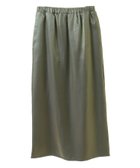 【コンバーストウキョウ/CONVERSE TOKYO】のSHINY SATIN NARROW SKIRT 人気、トレンドファッション・服の通販 founy(ファニー) ファッション Fashion レディースファッション WOMEN スカート Skirt カーディガン Cardigan サテン Satin ジャケット Jacket スウェット Sweat ストレート Straight スリット Slit タンブラー Tumbler リラックス Relax ロング Long ワイド Wide ヴィンテージ Vintage エレガント 上品 Elegant thumbnail グリーン|ID: prp329100004365152 ipo3291000000030528199