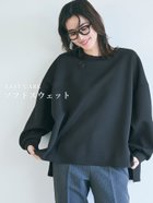 【コカ/COCA】のソフトスウェットビッグサイズトップス 人気、トレンドファッション・服の通販 founy(ファニー) ファッション Fashion レディースファッション WOMEN トップス・カットソー Tops/Tshirt パーカ Sweats スウェット Sweat ポケット Pocket thumbnail Black|ID: prp329100004365174 ipo3291000000030528531