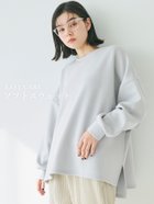 【コカ/COCA】のソフトスウェットビッグサイズトップス 人気、トレンドファッション・服の通販 founy(ファニー) ファッション Fashion レディースファッション WOMEN トップス・カットソー Tops/Tshirt パーカ Sweats スウェット Sweat ポケット Pocket thumbnail Lt.blue|ID: prp329100004365174 ipo3291000000030528535