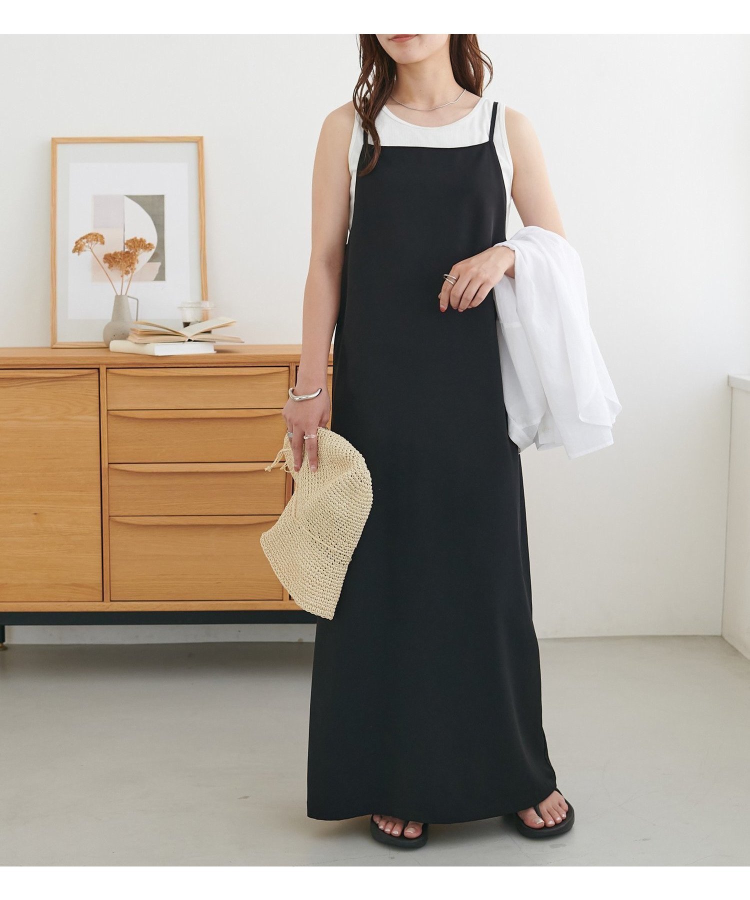 【ディスコート/Discoat】の【ベストセラー】マキシキャミワンピース《WEB限定》 人気、トレンドファッション・服の通販 founy(ファニー) 　ファッション　Fashion　レディースファッション　Ladies' Fashion Online　アウター　Coat Outerwear　ワンピース　Dress　キャミワンピース　No Sleeve Dresses　インナー　Inner　キャミワンピース　Cami Dress　シンプル　Simple　スクエア　Square　スリット　Slit　マキシ　Maxi　ロング　Long　 other-1|ID: prp329100004367064 ipo3291000000032489799