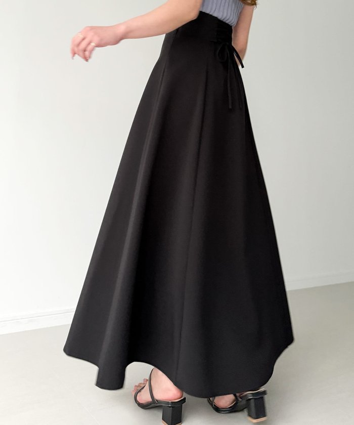 【ジュノア/JUNOAH】のハイウエストレースアップスカート/フレア インテリア・キッズ・メンズ・レディースファッション・服の通販 founy(ファニー) https://founy.com/ ファッション Fashion レディースファッション WOMEN スカート Skirt フレア Flare |ID: prp329100004368583 ipo3291000000031954317
